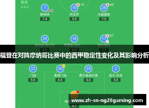 福登在对阵摩纳哥比赛中的西甲稳定性变化及其影响分析